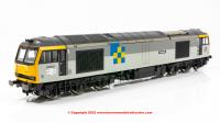 R30156 Hornby Class 60 Co-Co Diesel Loco number 60 001 'Steadfast' in Railfreight Triple Grey livery with Trainload Construction branding
